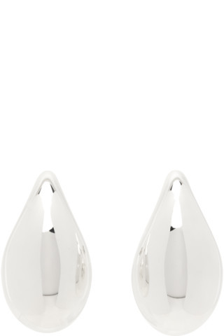 Bottega Veneta - Silver Drop Earrings | SSENSE