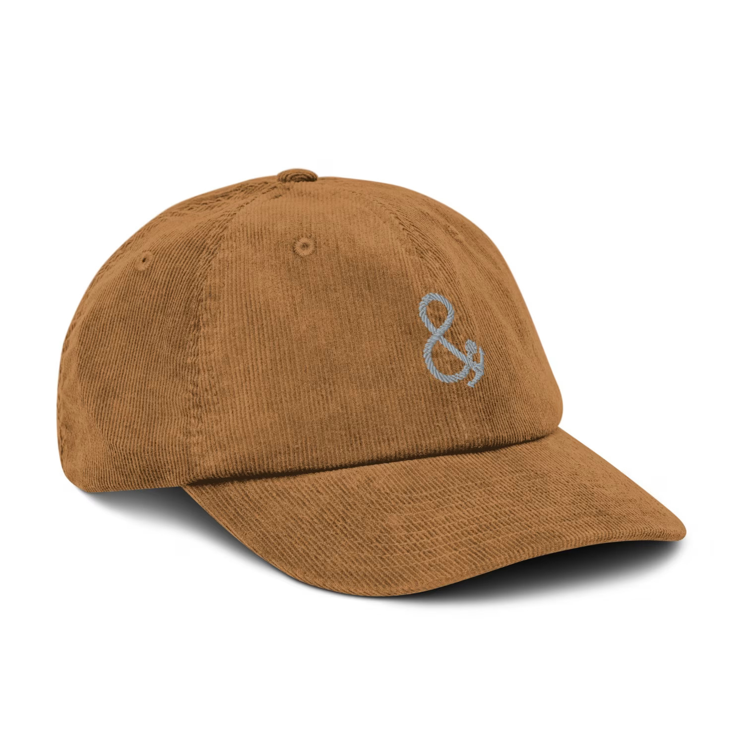 Camel Ampersand Signature Embroidered Corduroy Cap - Women | Wolf & Badger