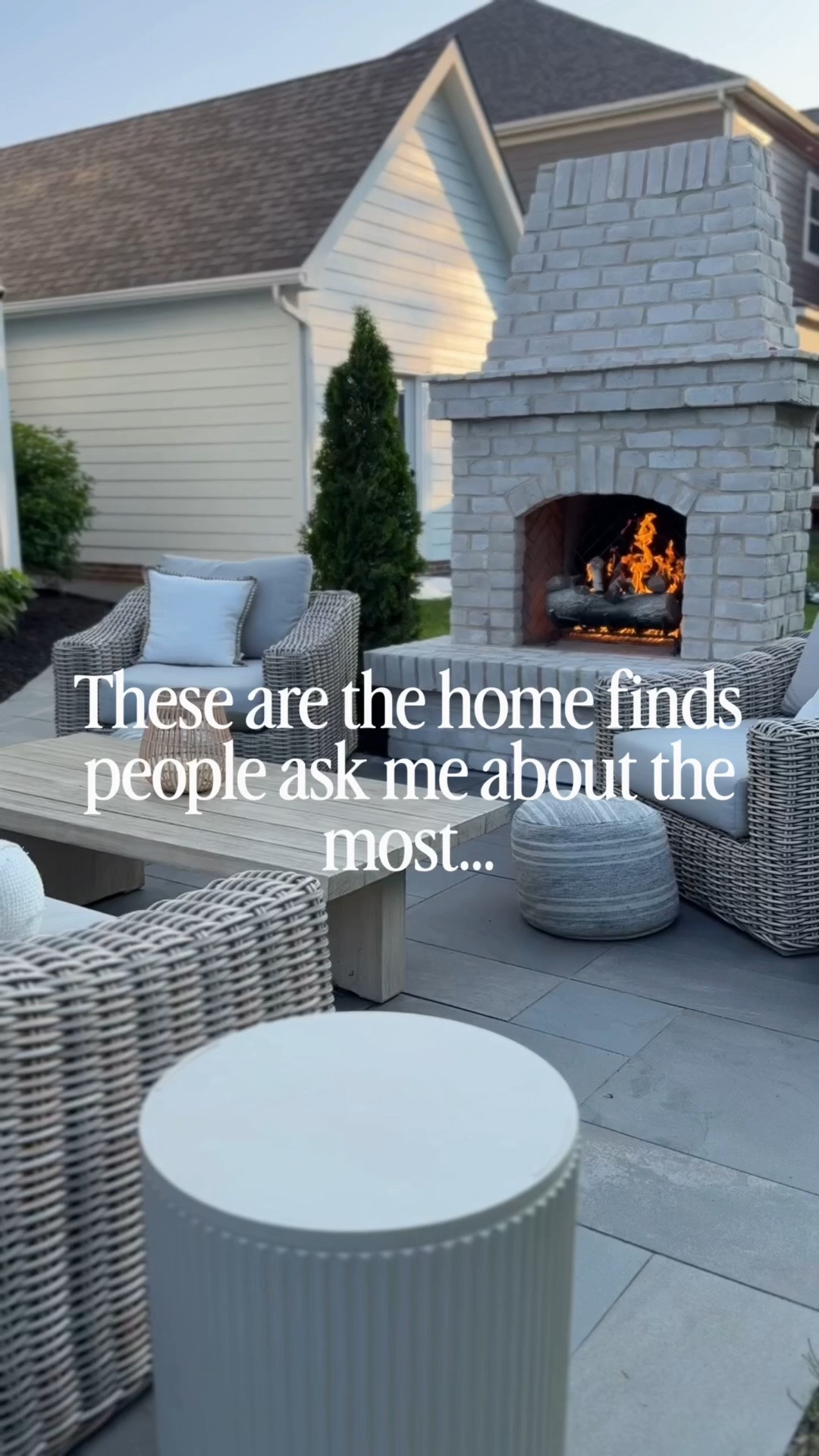 These are hands down the 4 things I get asked about most in our home 👏🏽 Especially the last one!!

From the floors to the decor, these are the items that end up in my DMs every single day. So I figured I’d put them all in one place for you!

Now tell me…👇🏽

Which link do you want first?
1️⃣ Outdoor Fireplace
2️⃣ Sofa
3️⃣ Rugs
4️⃣ LVP Flooring - message me for link!

Comment the number and I’ll send the link your way! ✨

#saltandhome #homedecor #homedesign #interiordesign neutralhome homestyle homeinspo cozyhome

#LTKSeasonal #LTKHome