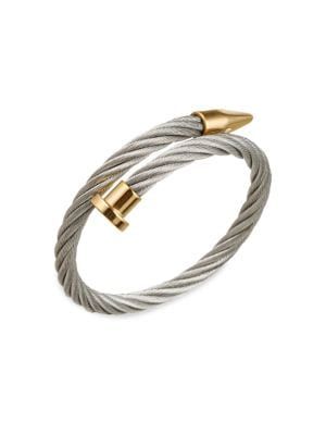 Premium Armel Two Tone Titanium Spike Wire Bracelet | Saks Fifth Avenue OFF 5TH