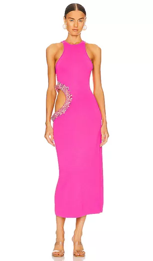 Scoop Women's Asymmetrical Satin Ruffle Cami Dress, Sizes XS-XXL