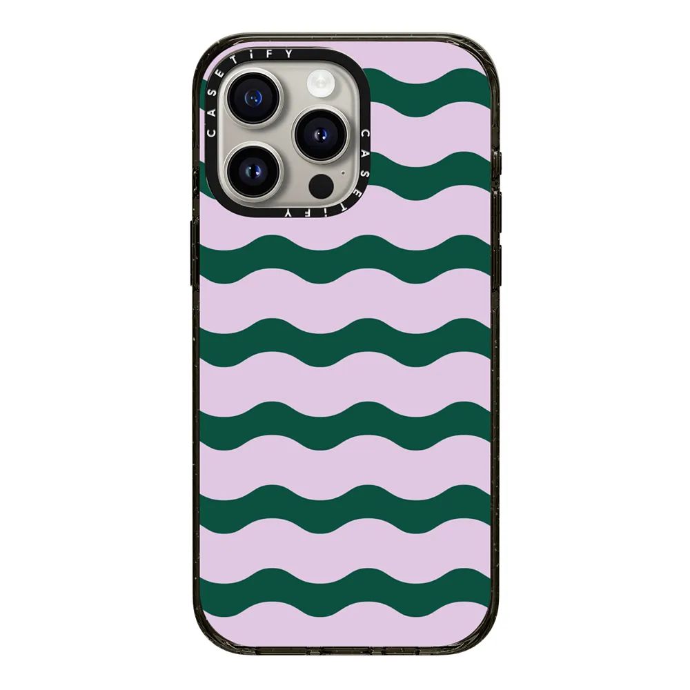 Lilac And Green Wavy Stripe | Casetify (Global)