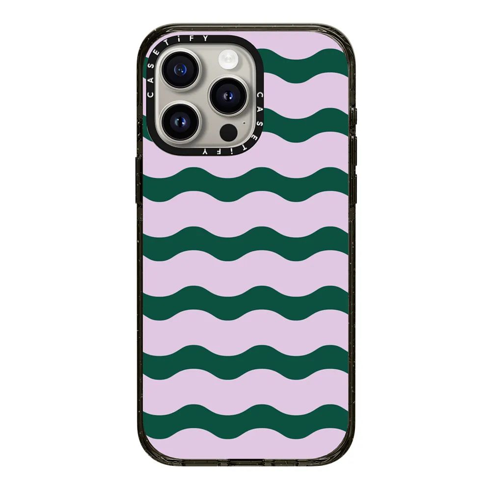Lilac And Green Wavy Stripe | Casetify (Global)