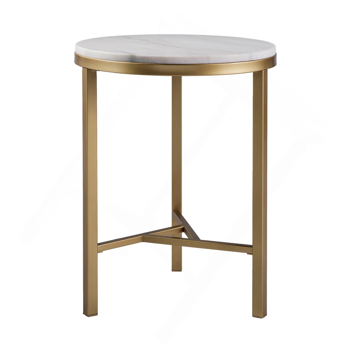 Garza Marble Side Table - Midcentury Modern Style - | Wayfair North America