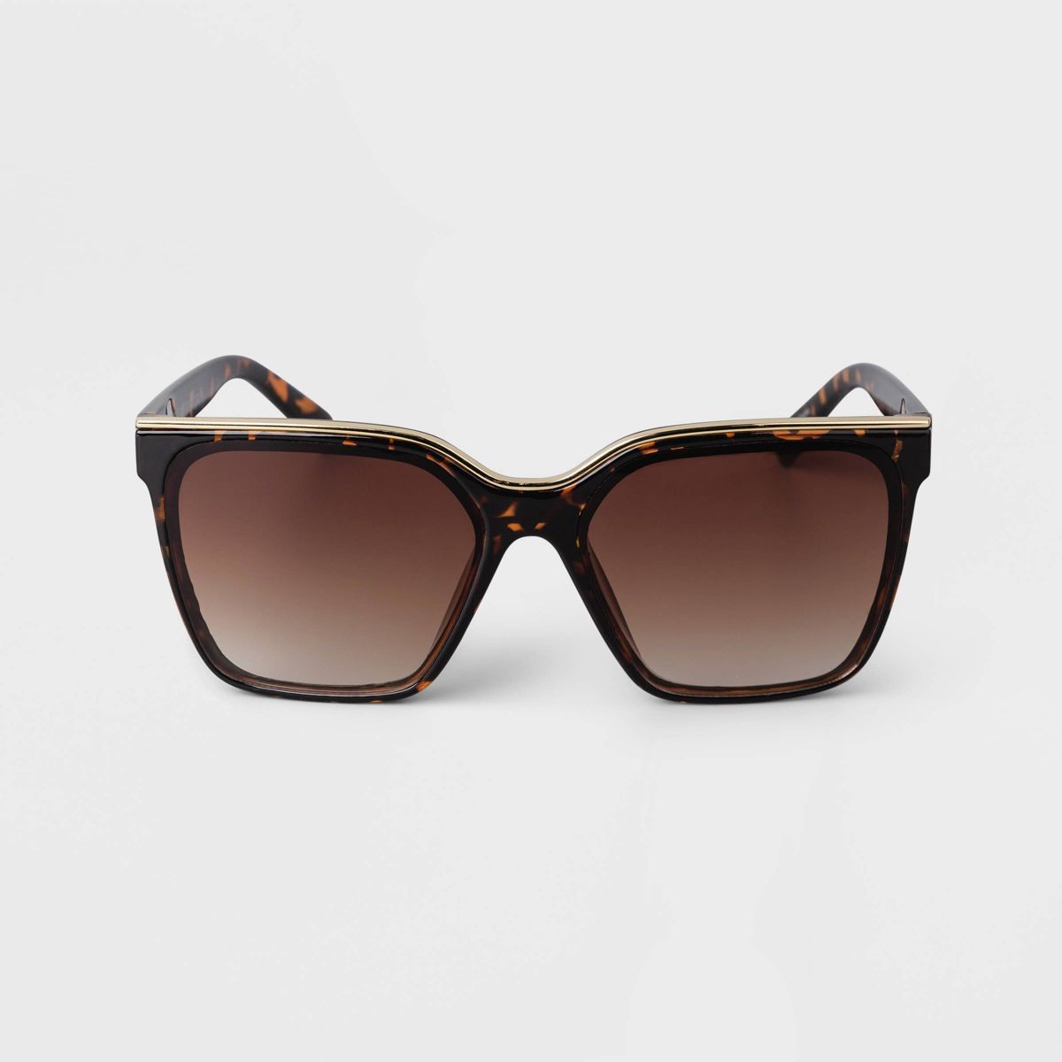 Women's Plastic Square Sunglasses - A New Day™ Brown | Target
