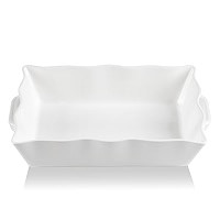 Sweejar Casserole Dishes for Oven, Ceramic 9x13 Baking Dish, Wave Edge Bakeware with Handles, Lar... | Amazon (US)