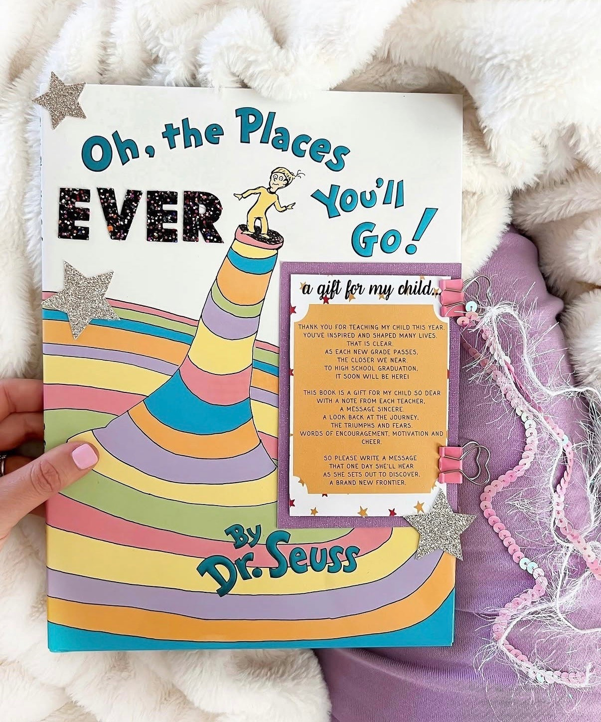 END OF SCHOOL YEAR SURPRISE TRADITION ✨

Basically, each year you ask your child’s teacher to write a short note to them in this book that they won’t see until high school graduation!

I love that they’ll be able to look back at each year and see words of encouragement from their teachers through the years! #preschooltradition #schooltradition #school #teacher

#LTKmomlife #LTKKids #LTKBaby