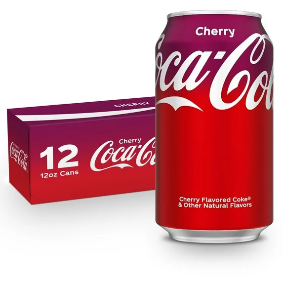 Coca-Cola Cherry Soda Pop, 12 fl oz, 12 Pack Cans | Walmart (US)