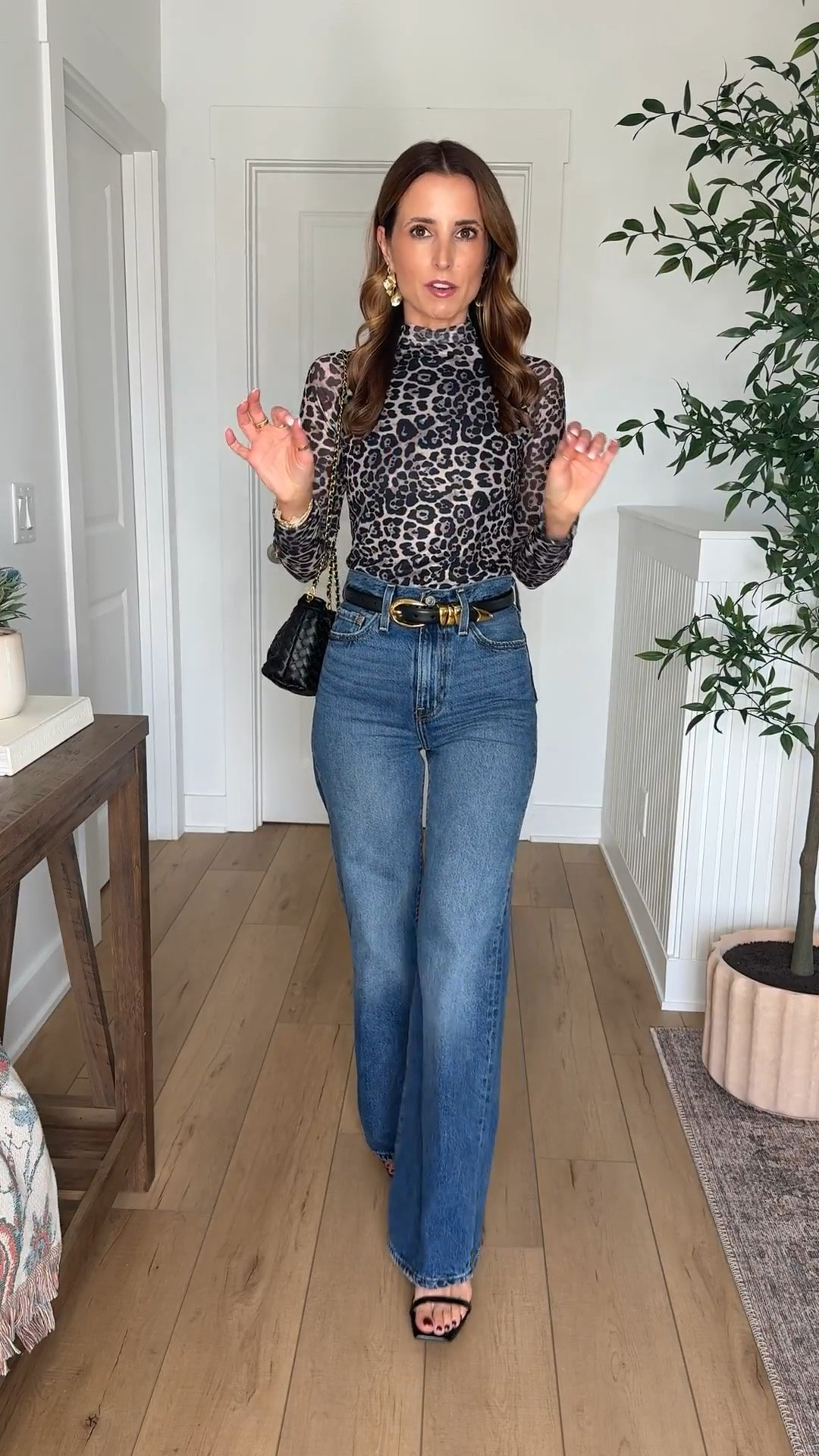 The cutest Amazon date night tops. Amazon date night outfits. Amazon Party tops and outfits. Amazon Concert outfits! Mesh leopard top. Wearing XS in each and size 24 (32” inseam) in wide leg jeans. XXS in belt. Heels are TTS.

#LTKFindsUnder50 #LTKPetite #LTKootd