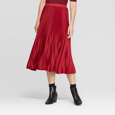 Women's Relaxed Fit High-Rise Pleated Skirt - A New Day™ | Target