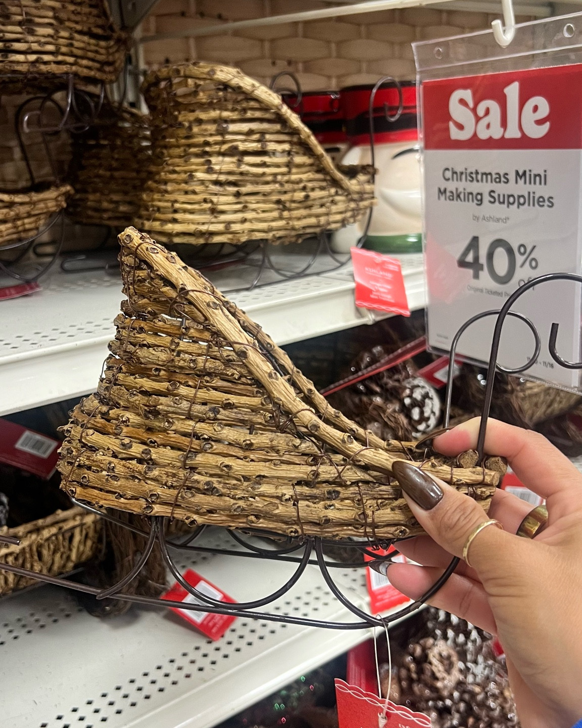 Such a cute mini sled. Placing this on a shelf  

#LTKSeasonal #LTKHoliday #LTKHome