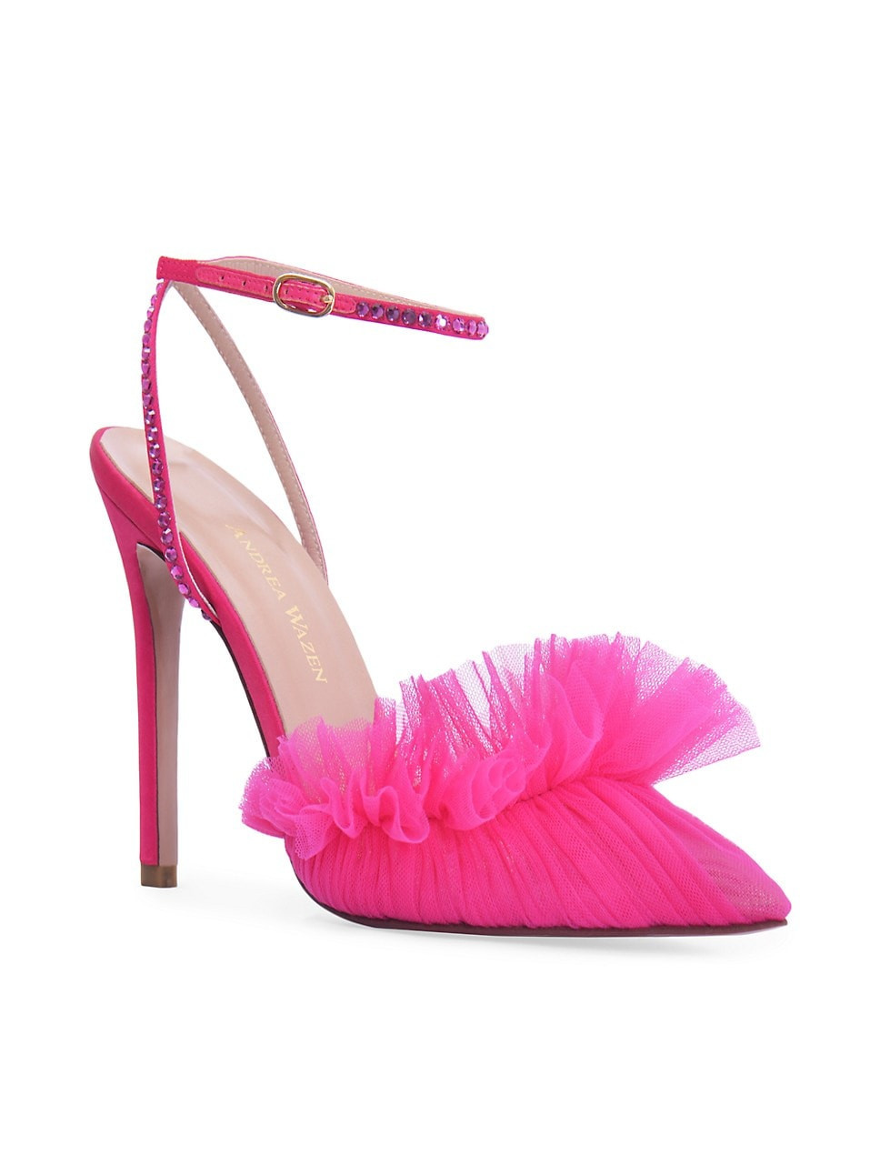 Franca Crystal-Embellished Tulle Pumps | Saks Fifth Avenue