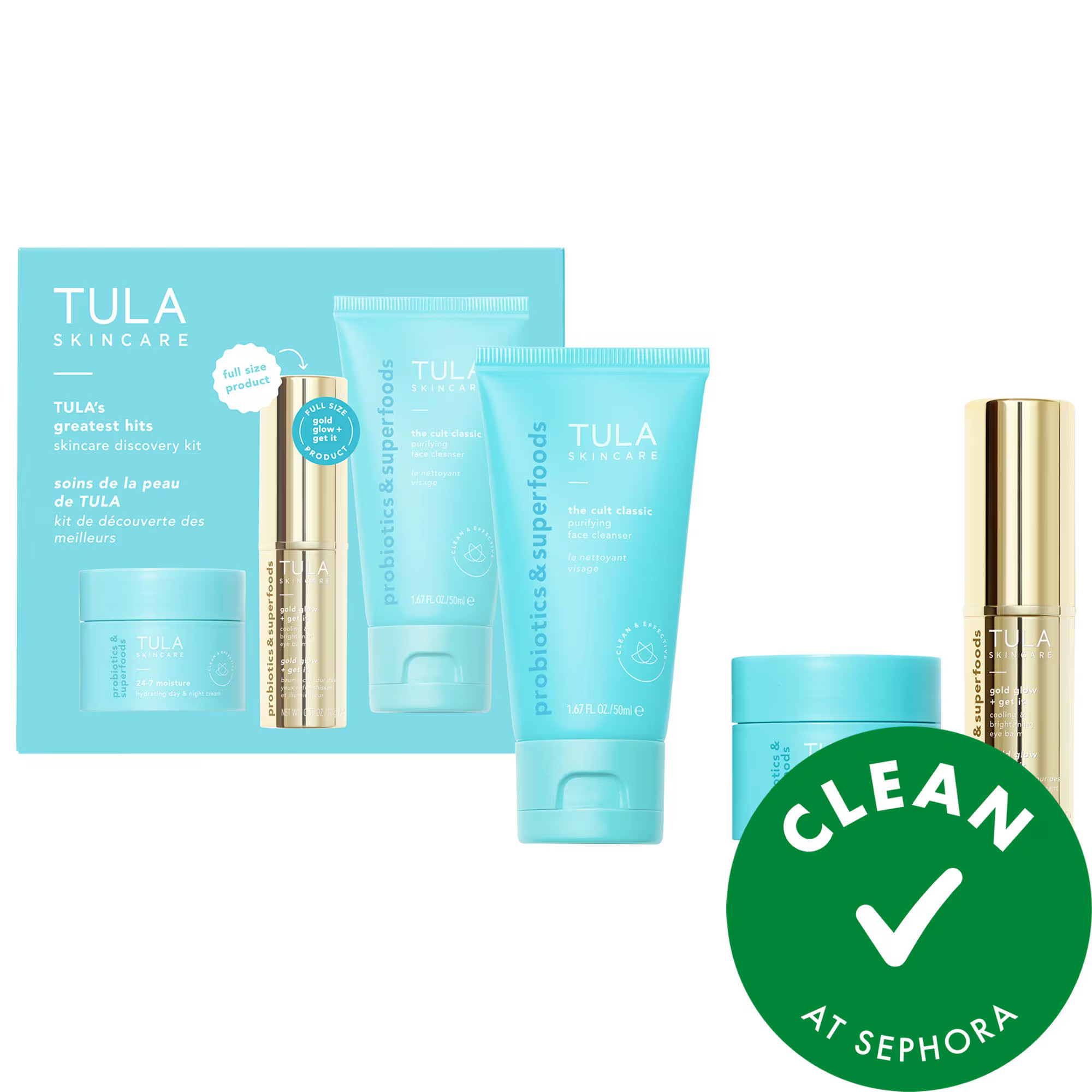 TULA Skincare TULA's Greatest Hits Skincare Discovery Kit | Sephora (US)