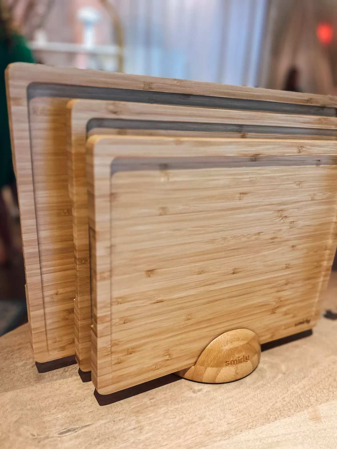  SMIRLY Bamboo Cutting Board Set - Wood Cutting Board