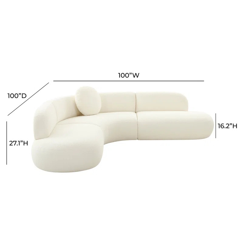Basem 3 - Piece Upholstered Sectional | Wayfair North America