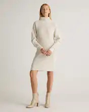 Australian Merino Wool Relaxed Turtleneck Sweater Dress | Quince