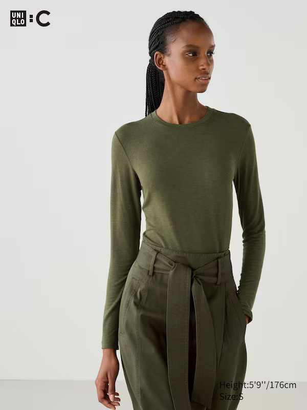 HEATTECH Cashmere Blend T-Shirt | Extra Warm | UNIQLO (US)