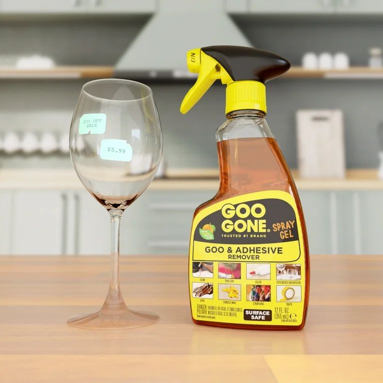 Goo Gone Original Spray Gel Adhesive Remover, Orange Citrus Scent- 12 oz | Walmart (US)