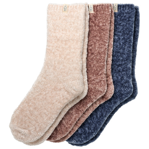 UGG Womens UGG Leda Sparkle 3 Pack Socks - Womens Tan/Cream Size One Size | Foot Locker (US)