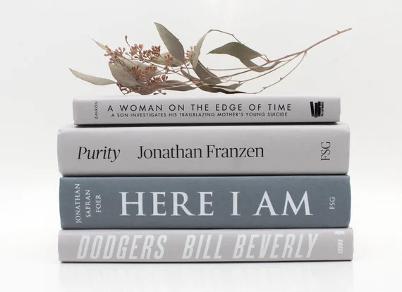 Light Gray Blend Decorative Book Set Modern Mantel & Shelf | Etsy | Etsy (US)