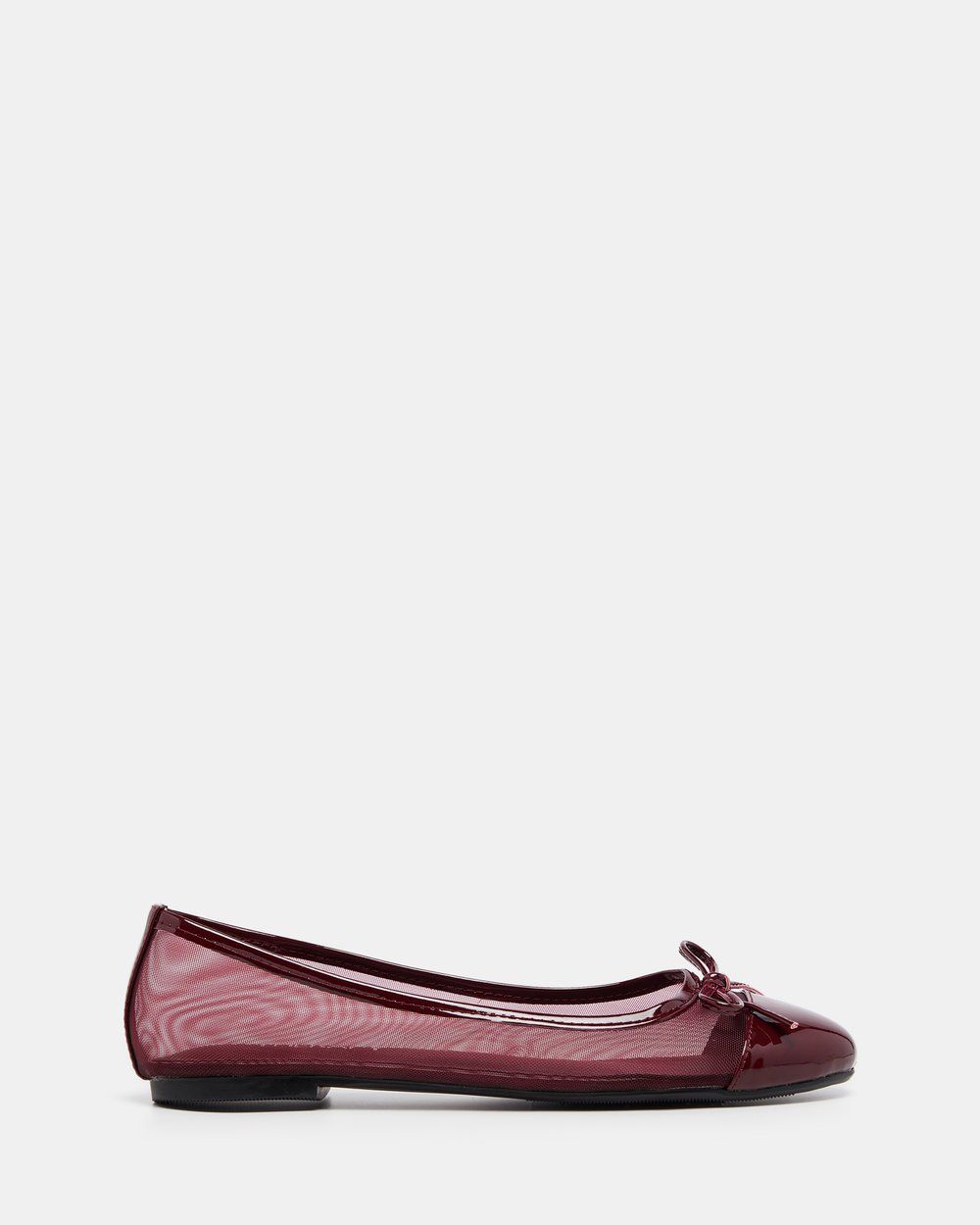 Ally Mesh Ballet Flat Cherry Patent | THE ICONIC (AU & NZ)