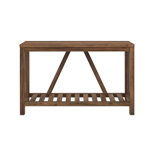 Manor Park Modern Farmhouse Console Table, Reclaimed Barnwood | Walmart (US)