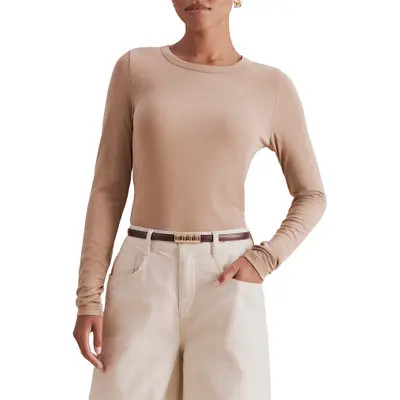 Splendid x @cellajaneblog Long Sleeve Layering T-Shirt in Rosewood at Nordstrom, Size X-Large | Nordstrom