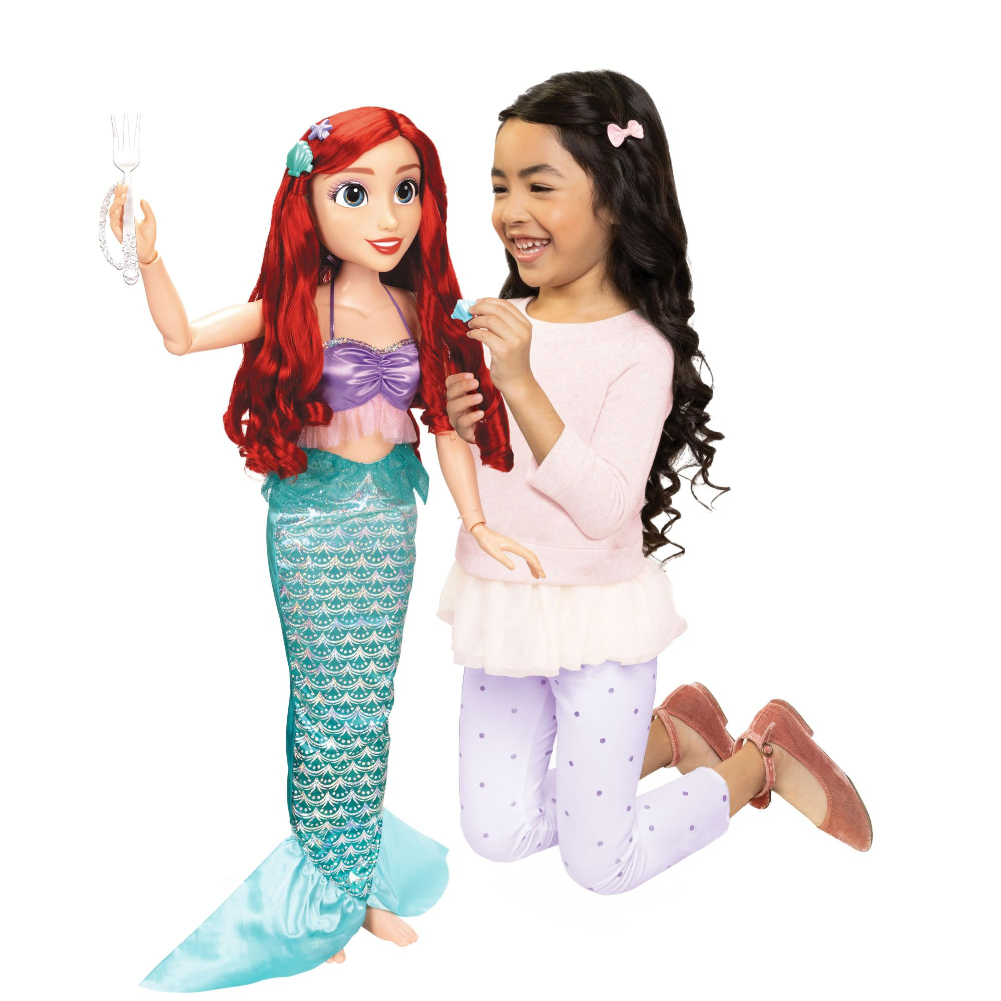Disney Princess Ariel Doll Playdate 32” Tall & Poseable, My Size Articulated Doll in Mermaid Ou... | Amazon (US)