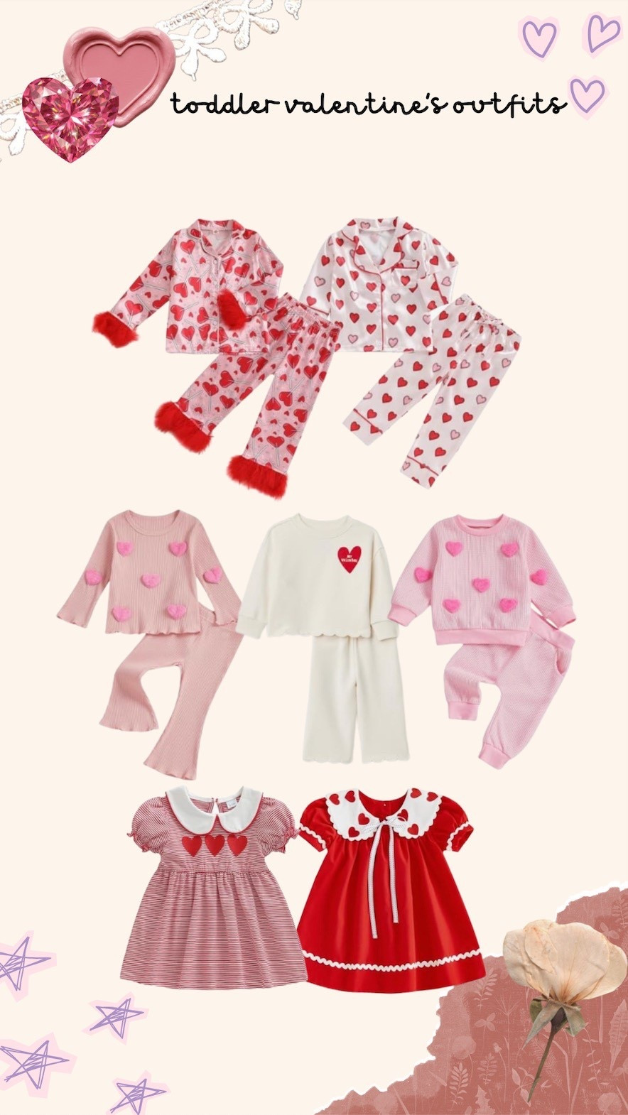 Toddler girl valentines outfit inspo 🥰💕

#LTKKids #LTKValentine #LTKBaby