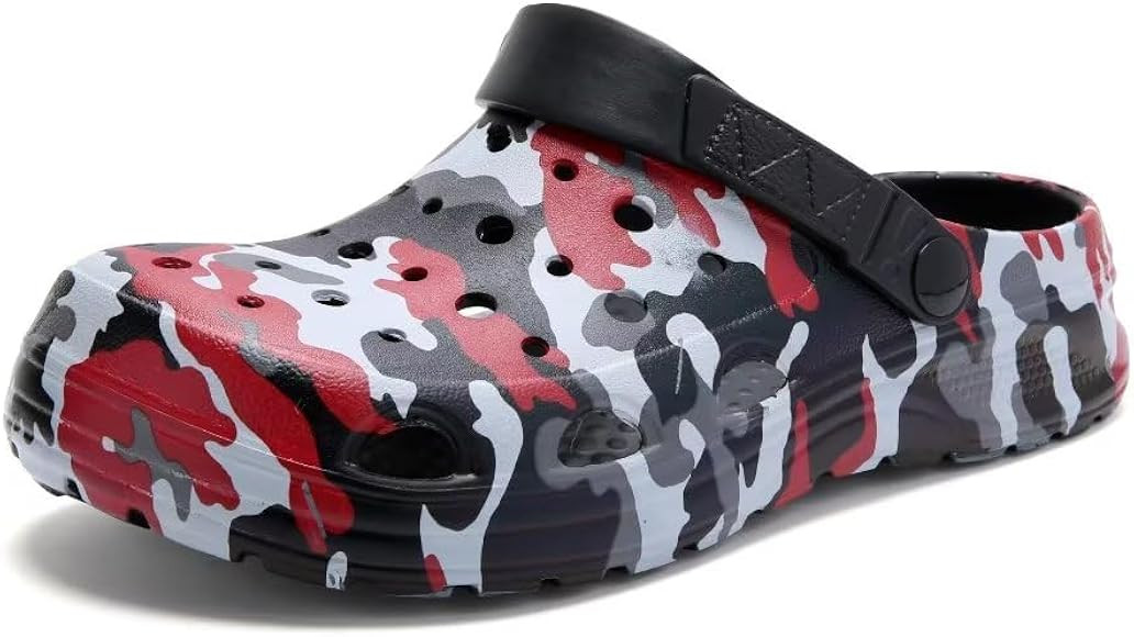 Kids Boys&Girls Black Camouflage Clogs Children's Beach Shoes Classic Marbled Tie Dye Clog Little... | Amazon (US)