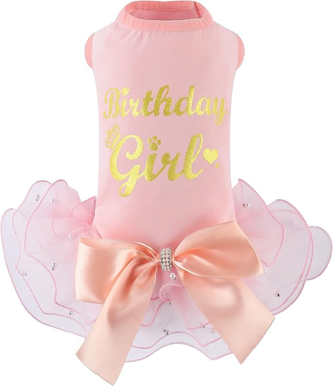 Dogs Glitter Wedding Dresses Tutu Skit for Small Medium Dog Pet Outfit Princess Flower Girl Cloth... | Amazon (US)