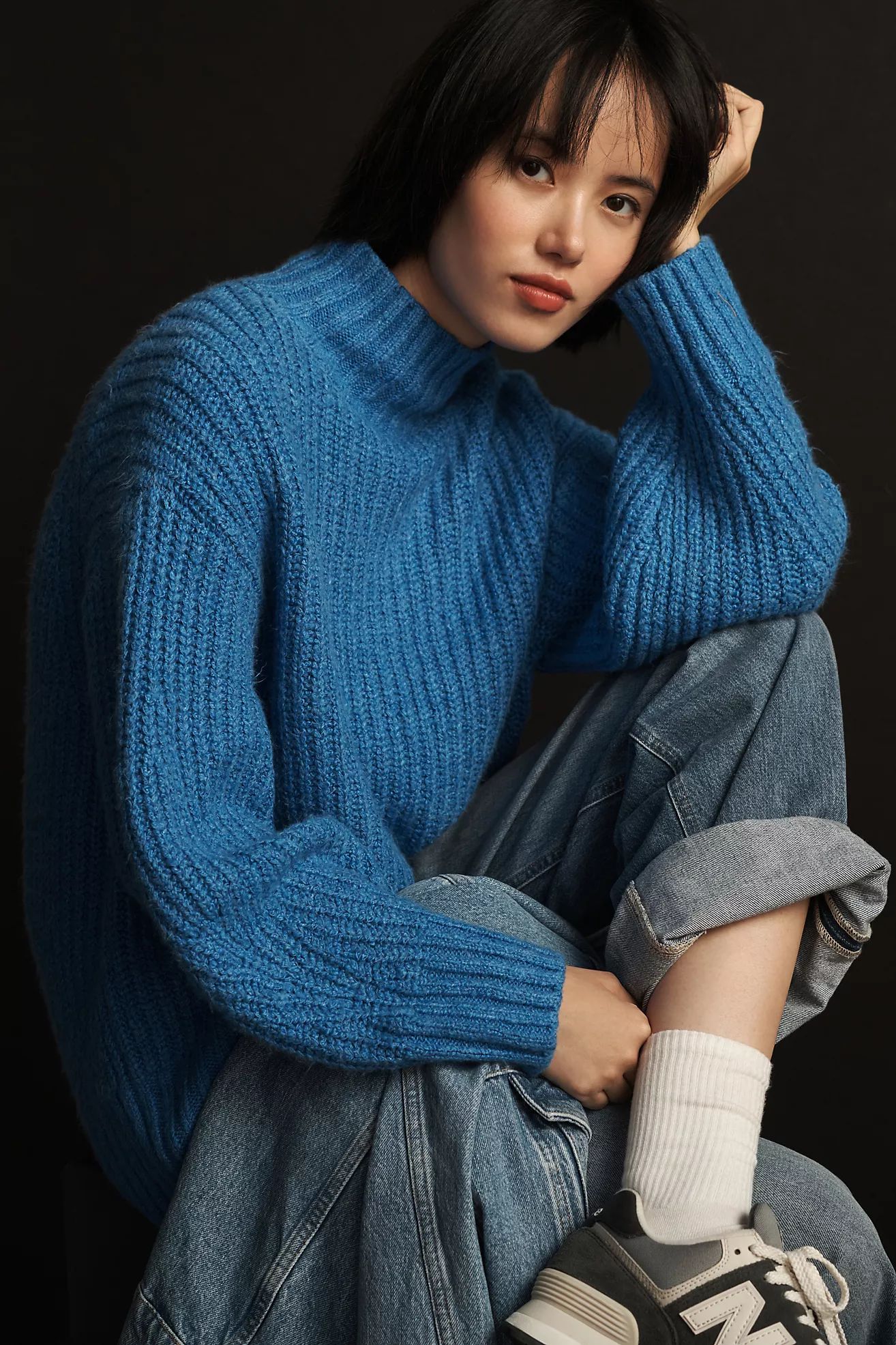 The Dakotah Oversized Turtleneck Sweater by Maeve | Anthropologie (US)