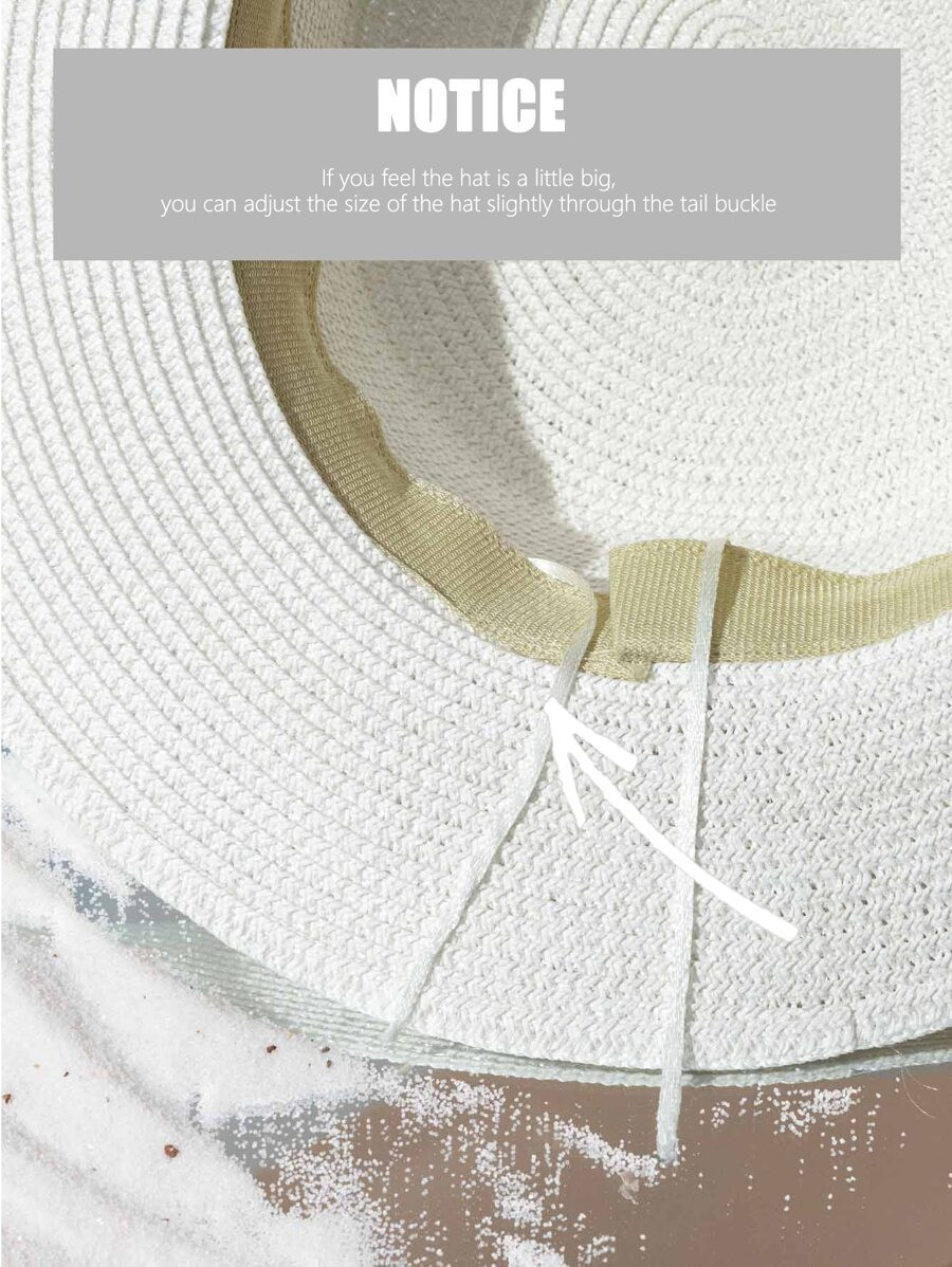 Bow Decor Straw Hat | SHEIN