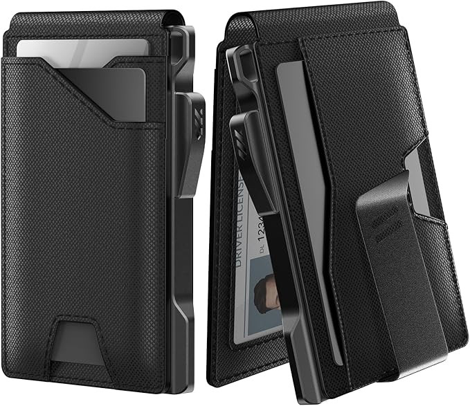 typecase Tactical Wallet for Men Card Holder: Pop Up Card Case, Genuine Leather, Smart, RFID Bloc... | Amazon (US)