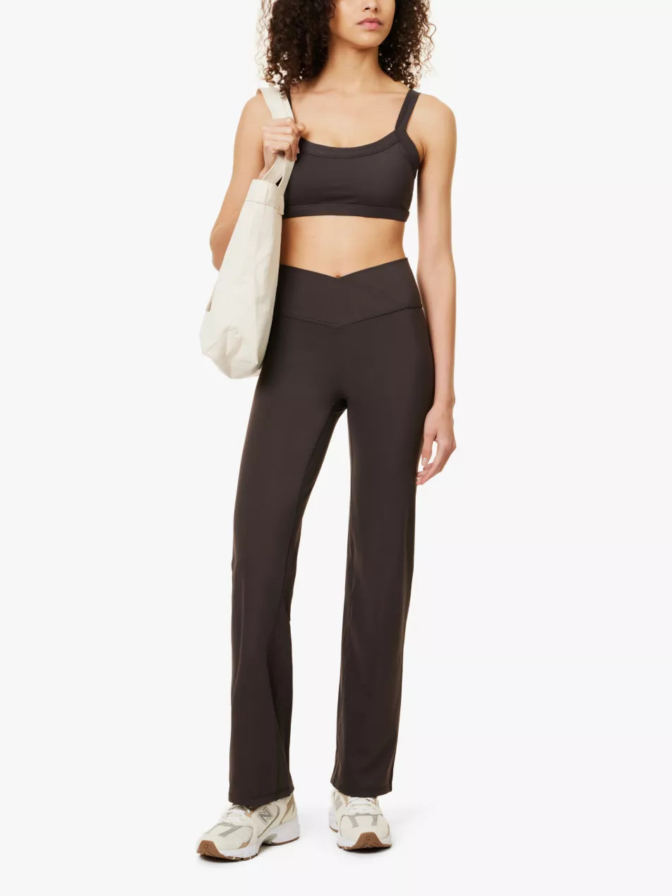 Ultimate wrap-over high-rise stretch-polyamide trousers | Selfridges