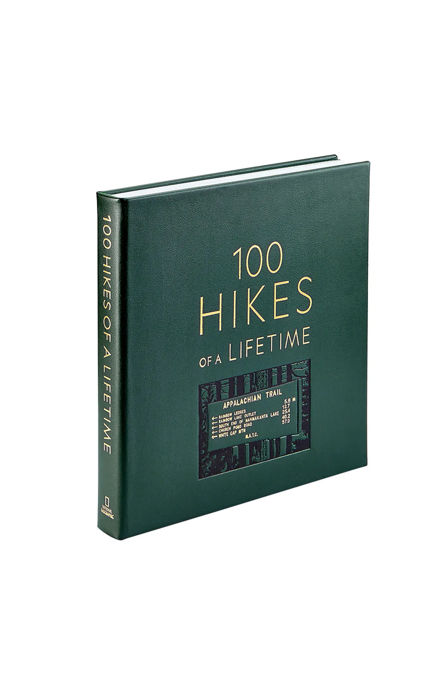 Graphic Image 100 Hikes Of A Lifetime Leather Coffee Table Book | Nordstrom | Nordstrom