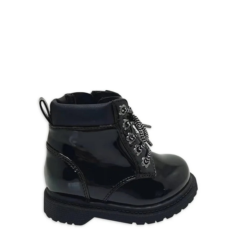 Wonder Nation Baby Girl Combat Boot, Sizes 2-6 | Walmart (US)