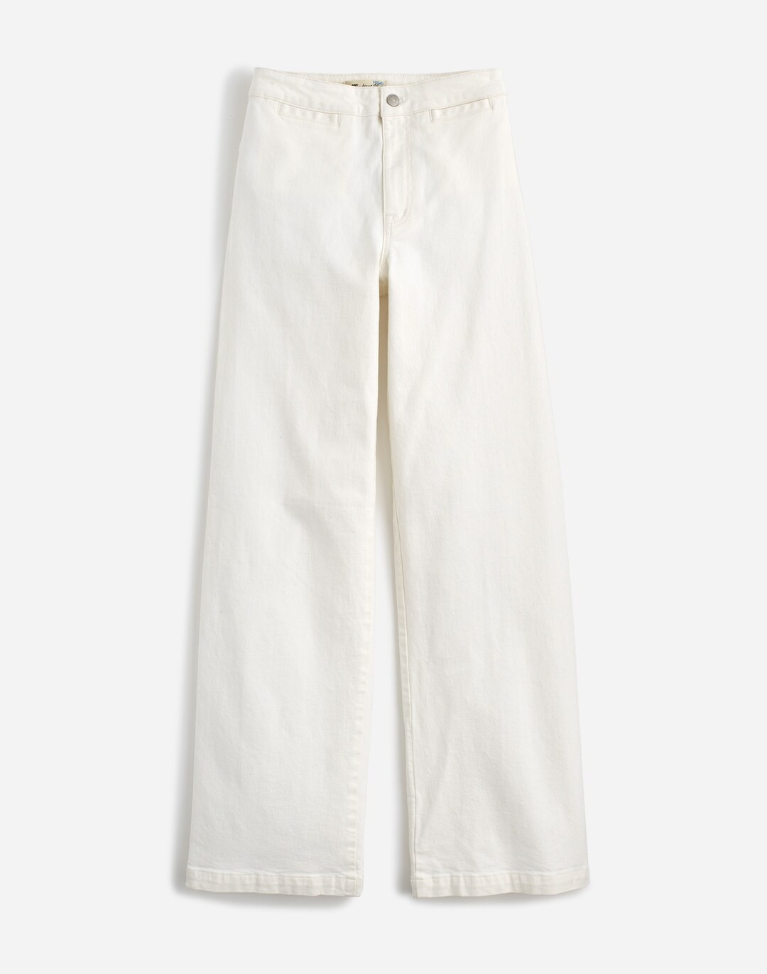 The Curvy Emmett Wide-Leg Jean in Tile White: Welt Pocket Edition | Madewell