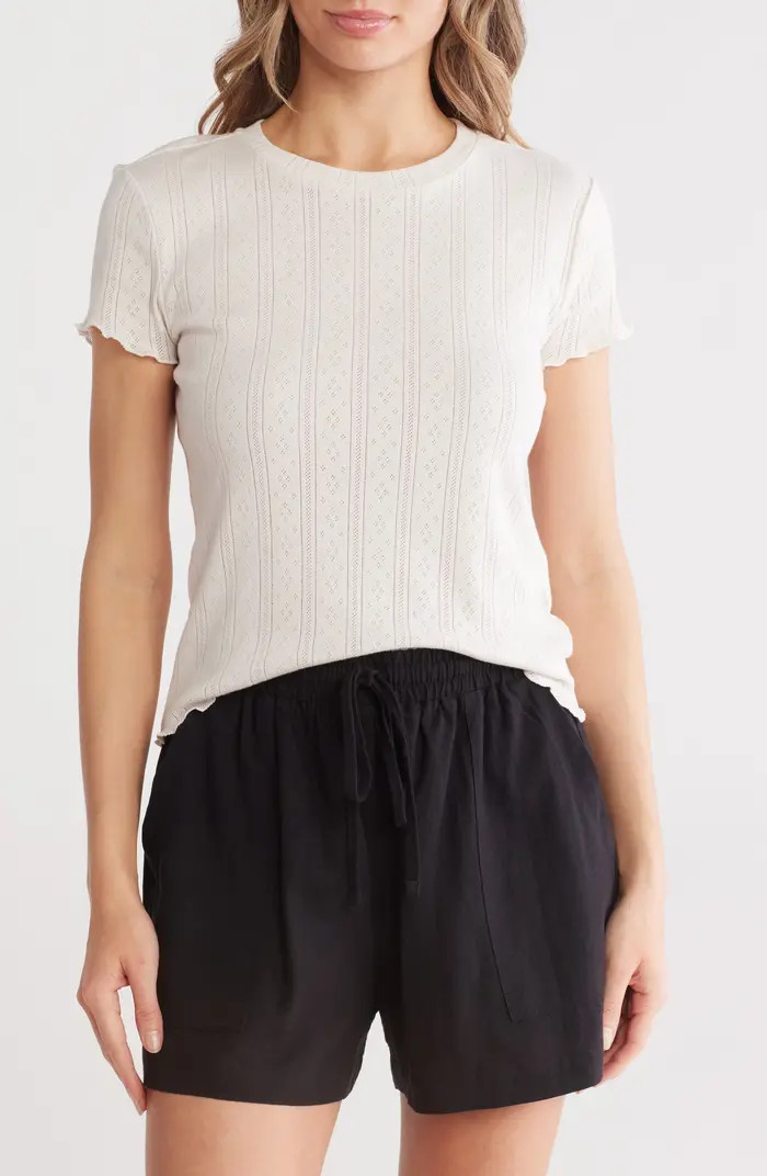 Splendid Como Pointelle T-Shirt | Nordstromrack | Nordstrom Rack