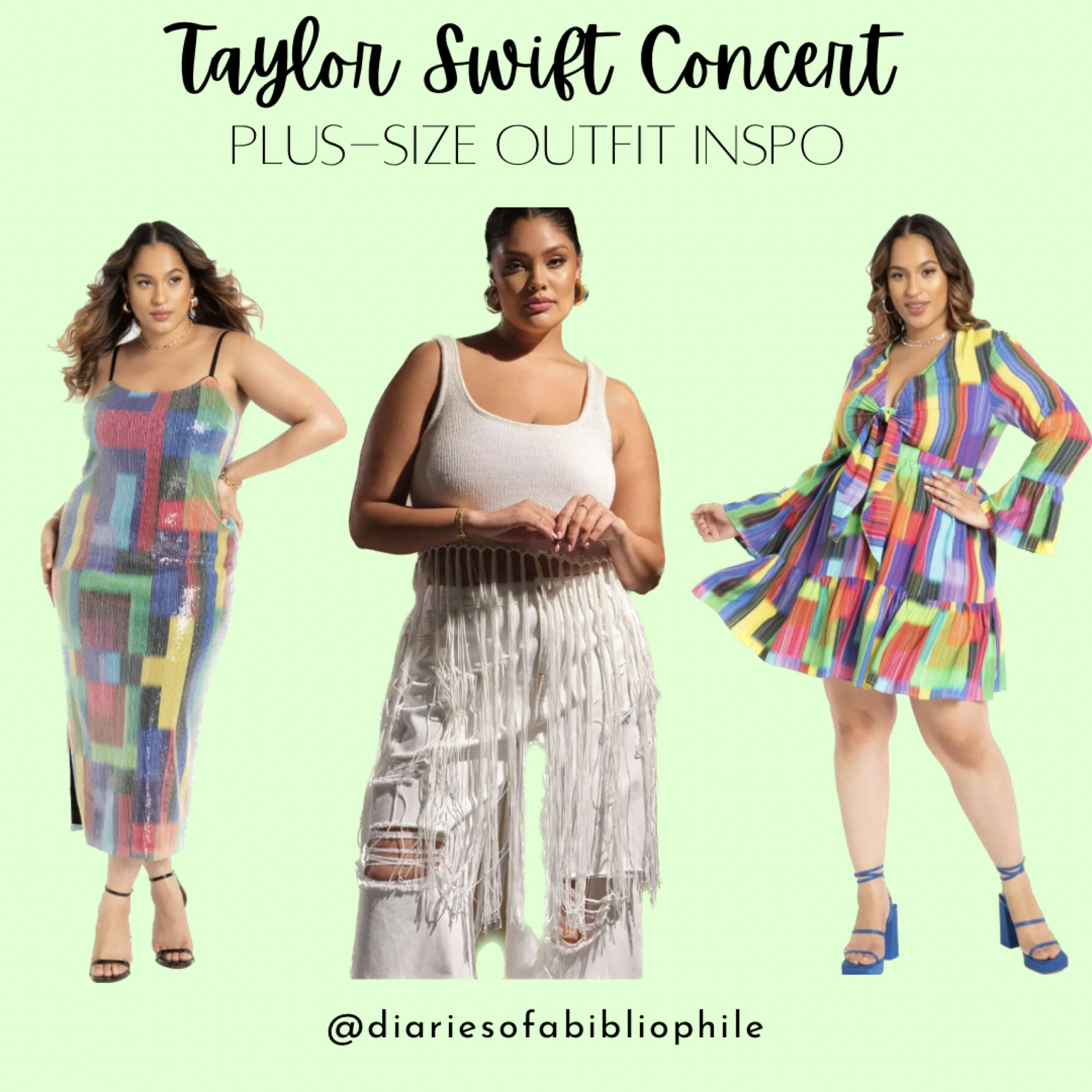 Plus-size outfit ideas for the Taylor Swift concert!

Taylor Swift concert, concert outfits, plus-size concert outfits, concert outfit ideas, Eras tour, Taylor Swift, plus-size sequin dress

#LTKcurves #LTKsalealert #LTKFestival
