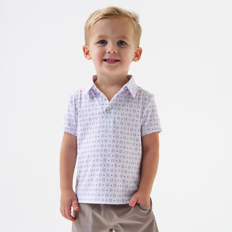 BURLEBO Toddler Boys' Performance Polo | Academy Sports + Outdoors