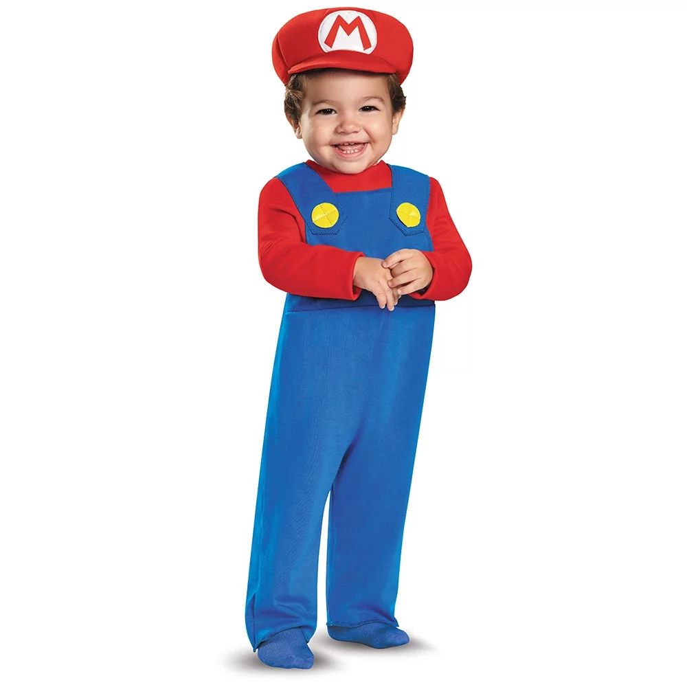Disguise Nintendo's Super Mario Brothers Toddler Deluxe Mario Halloween Costume Exclusive | Walmart (US)