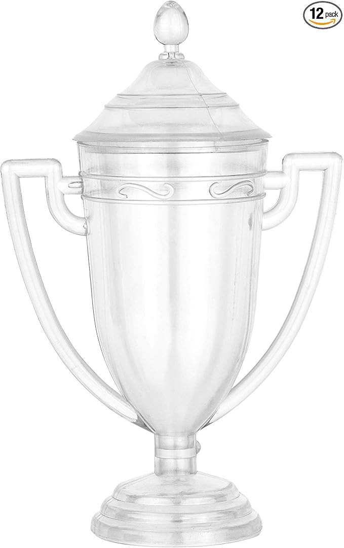 Hammont Trophy Cup Shaped Acrylic Candy Boxes - 12 Pack - 1.69"x3.5"x3.14"- Perfect for Weddings,... | Amazon (US)