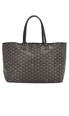 FWRD Renew Goyard Saint Louis PM Tote Bag in Black from Revolve.com | Revolve Clothing (Global)