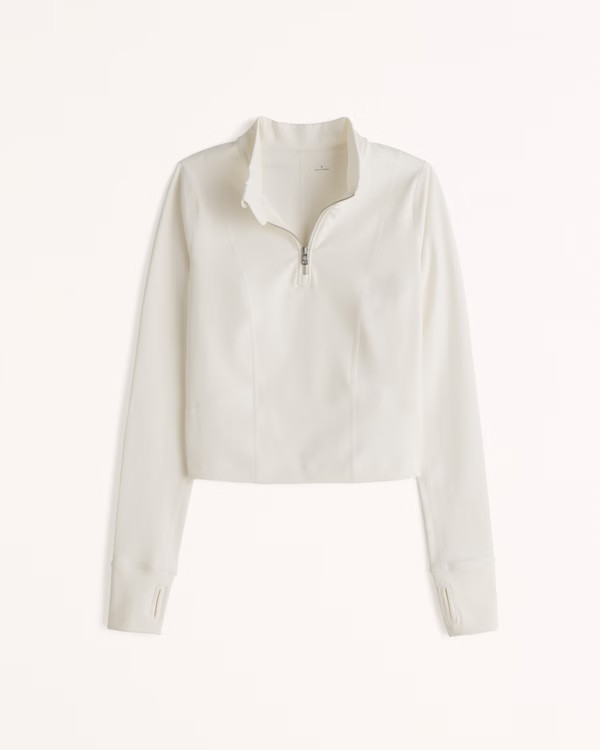 Women's YPB Long-Sleeve Slim Half-Zip | Women's Tops | Abercrombie.com | Abercrombie & Fitch (US)