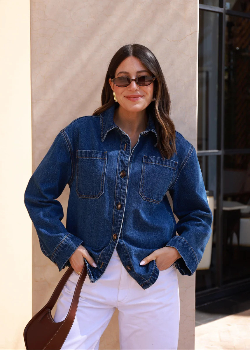 DENIM SHACKET - VINTAGE WASH | WAT The Brand