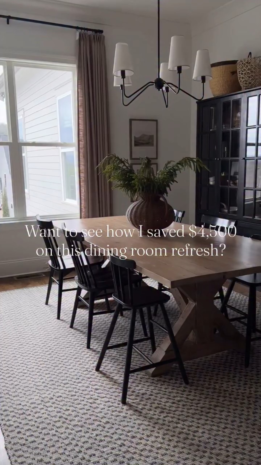 With 3 little kids at home, I couldn’t bring my self to spend $850 on a SINGLE dining chair. So, I found one that gave me a super similar vibe for just over $100 per chair and I actually think I might like these better 😳

I’m an interior design, but I’m also practical, and know that now isn’t the time for me to spend a fortune on each piece of furniture! 

Comment SHOP if you want the link to these! Snag them before they sell out AGAIN!