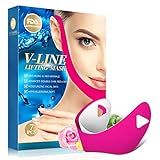V Line Lifting Mask 7Pcs Double Chin Reducer V-Shaped Lifting Slimming Mask Powerful Moisturizing Fi | Amazon (US)