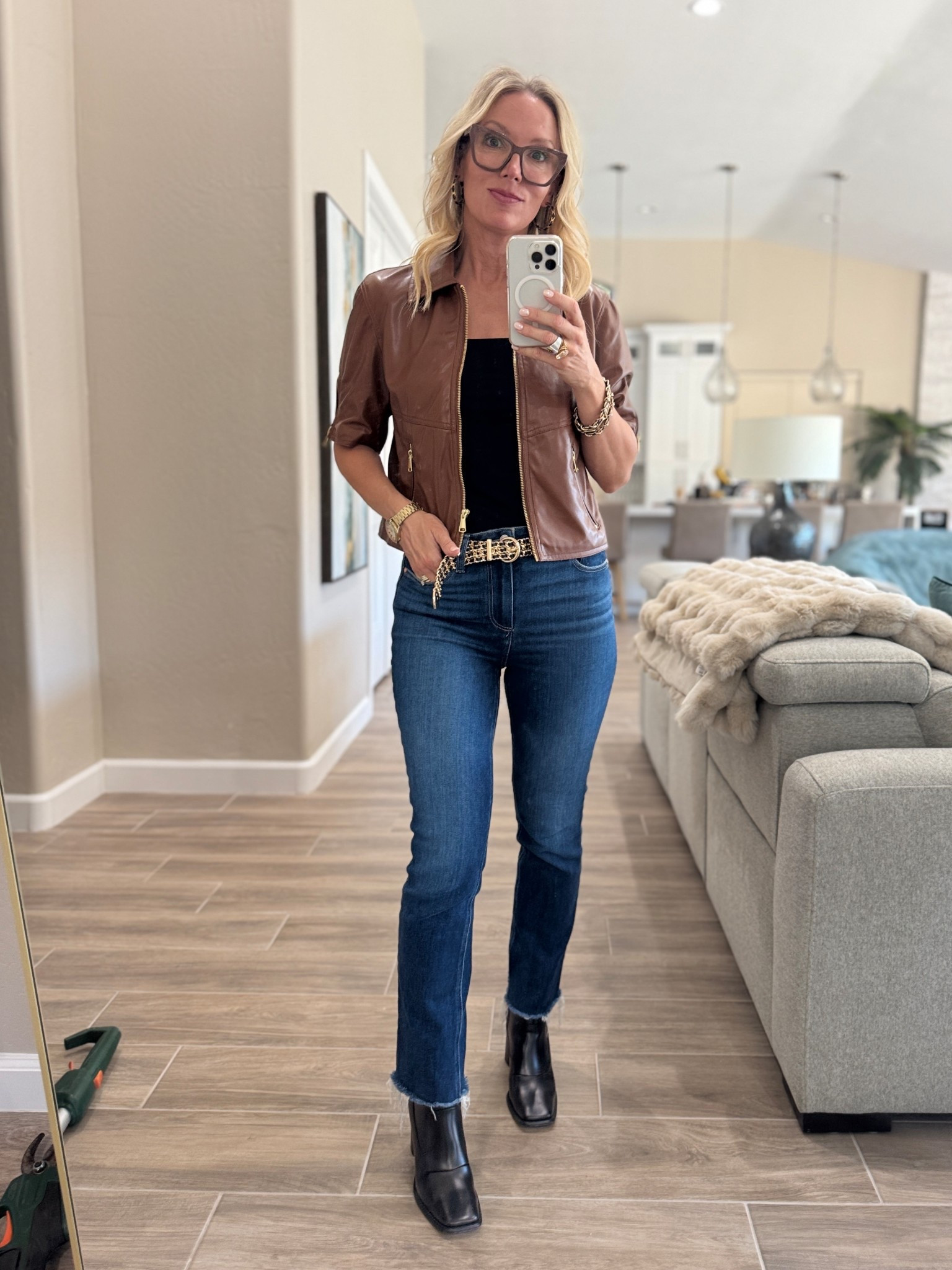 Whiskey 🥃  leather weather! 

#LTKWorkwear #LTKTravel #LTKStyleTip