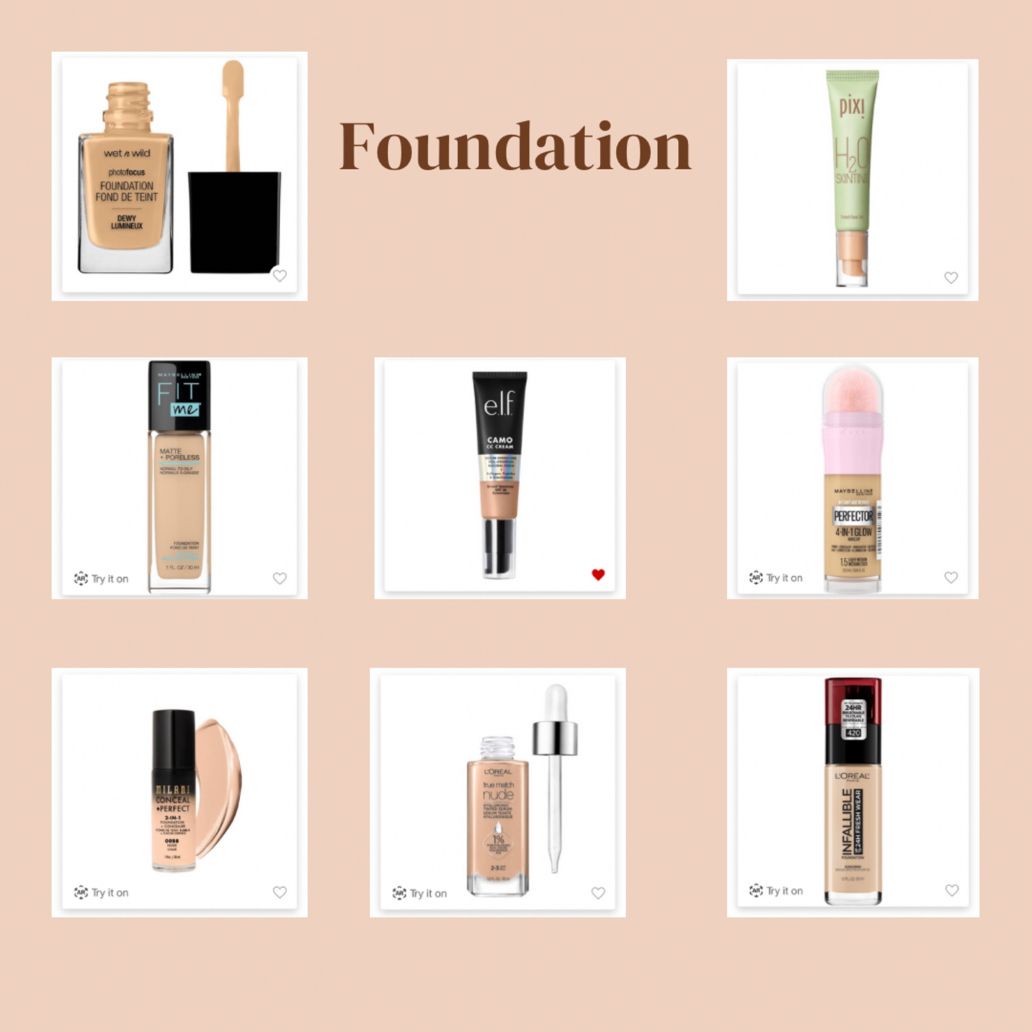 Drugstore favs - foundation

#LTKFind #LTKbeauty #LTKGiftGuide